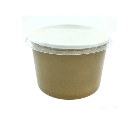 KARTON GIDA KAPLARITREND KRAFT SALATA KASESİ 750CC GÖVDE+KAPAK 250Lİ