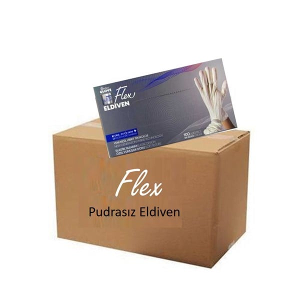 FLEX CREAM POWDER-FREE GLOVES 20 PCS OF 100