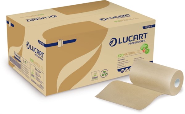 LUCARTE ECONATURAL 70MT ROLL TOWEL 12PCS