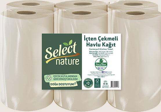 Rulo HavluS NATURE İÇTEN ÇEKMELİ HAVLU 6LI
