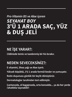Bourbon  / 3ü 1 Arada Seyahat Boy Saç  Yüz ve Duş Jeli