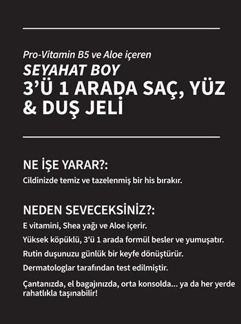 Bourbon / 3'ü 1 Arada Seyahat Boy Duş Jeli