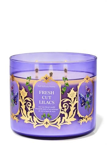 Fresh Cut Lilacs / Büyük Mum