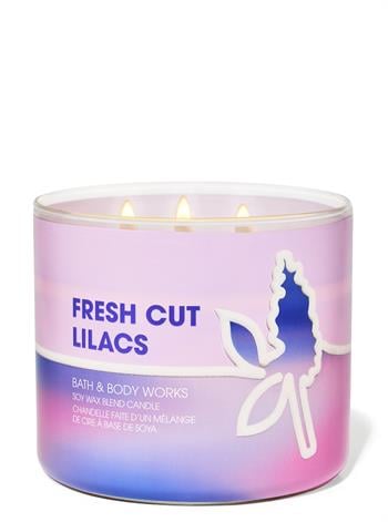 Fresh Cut Lilacs / Büyük Mum