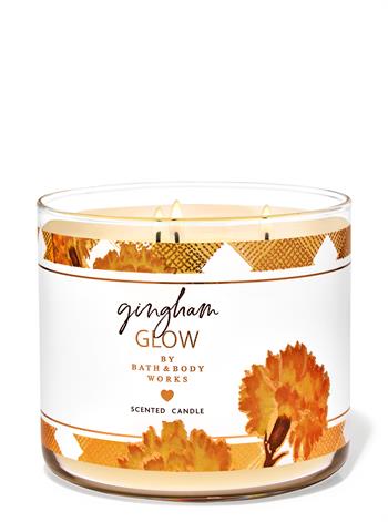 Gingham Glow / Büyük Mum