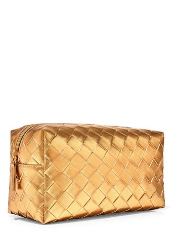 Gold Woven Dopp Kit / Hediye Paketi