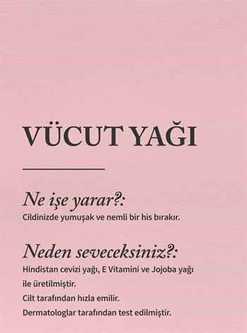 Lavender & Vanilla  / Nemlendirici Vücut Yağı