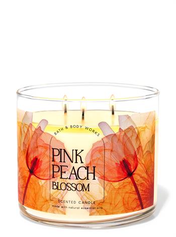 Pink Peach Blossom / Büyük Mum