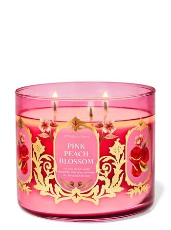 Pink Peach Blossom / Büyük Mum