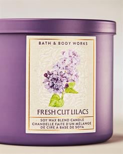Fresh Cut Lilacs / Büyük Mum