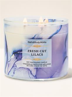Fresh Cut Lilacs / Büyük Mum