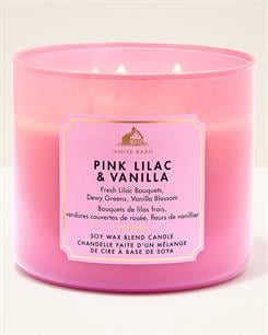 Pink Lilac & Vanilla / Büyük Mum