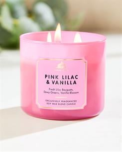 Pink Lilac & Vanilla / Büyük Mum