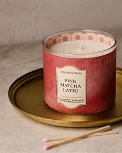 Pink Matcha Latte / Büyük Mum