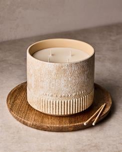 Santal + Amber / 4 Fitilli Büyük Mum