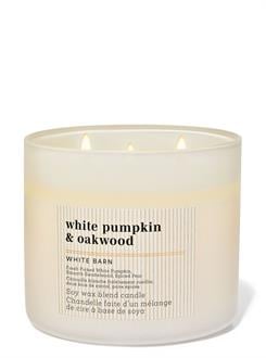 White Pumpkin & Oakwood / Büyük Mum