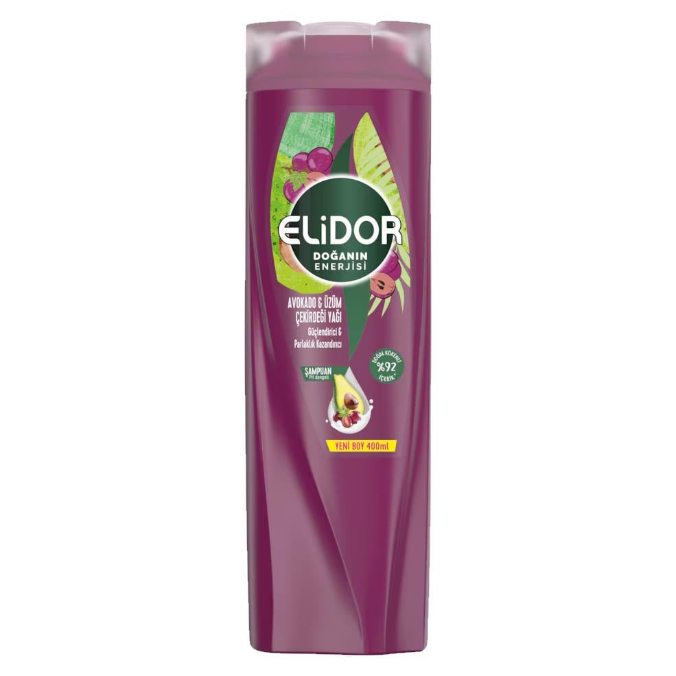 ELIDOR 400 ML ŞAMPUAN AVOKADO ÜZÜM ÇEKİRDEĞİ YAĞI 
