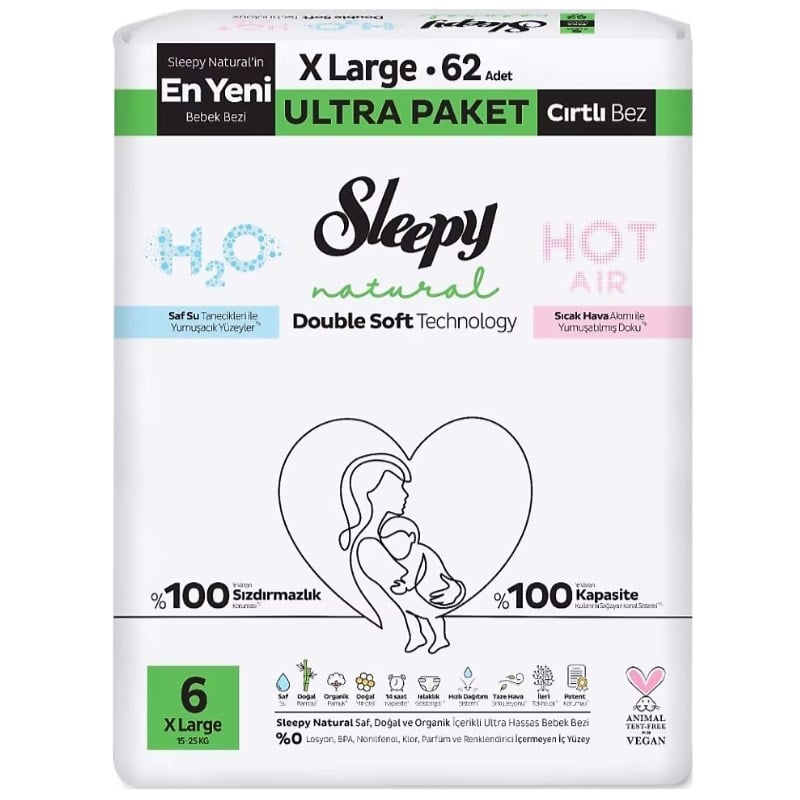 SLEEPY NAT DOUBLE SOFT ULTRA PAKET 6 NO 62 LI XL