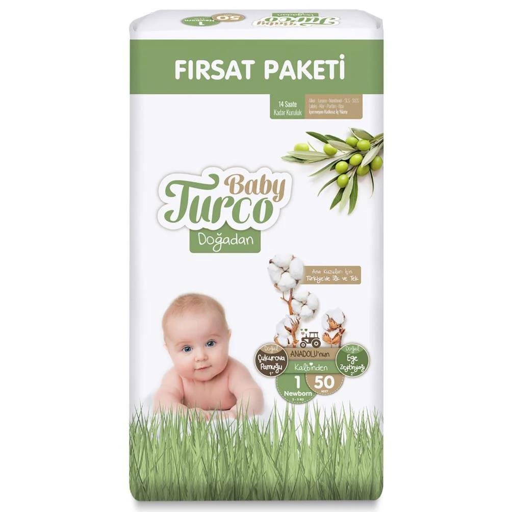 BABY TURCO DOGADAN 1 NO  FIRSAT PAKETİ 50 Lİ