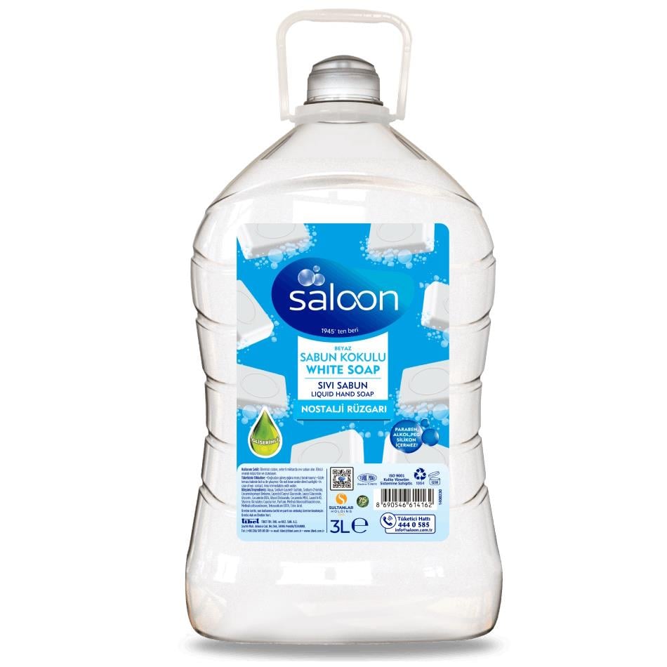 SALOON SIVI SABUN 3 LT BEYAZ SABUN KOKULU
