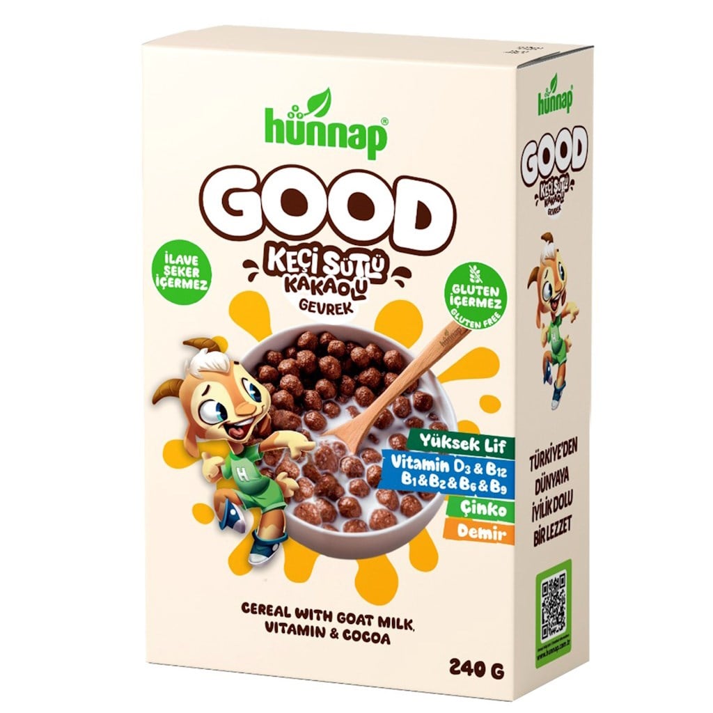 HUNNAP 240 GR GOOD KEC SUTLU KAK GEVREK (SEKERSIZ)