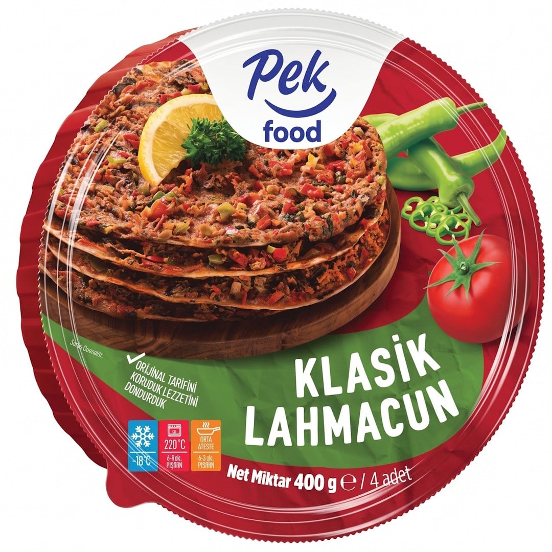 PEK FOOD 400 GR KLASIK LAHMACUN 4 AD 
