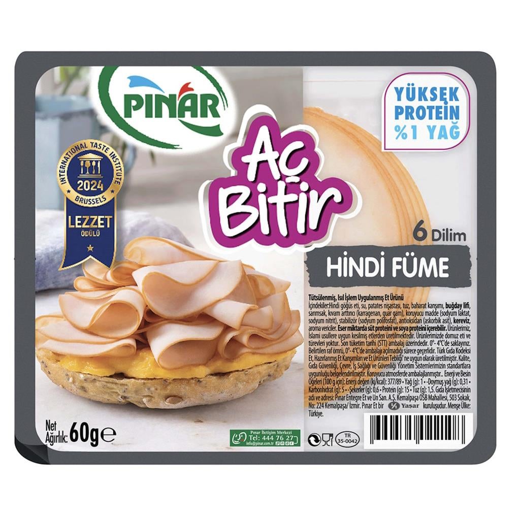 PINAR FUME 60 GR AC BITIR HINDI FUME 6 DILIM