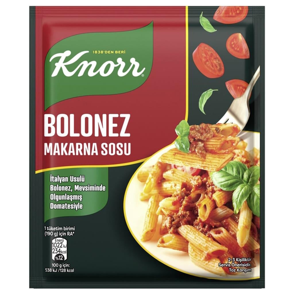 KNORR Makarna Sosu Bolonez 45g İtalyan Usulü