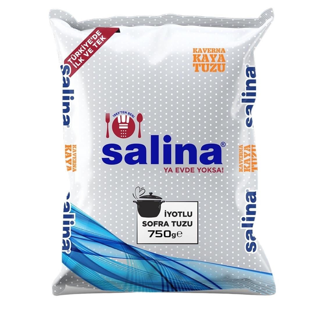 Salina Tuz 750g İyotlu Sofra Tuzu Kaya Tuzu