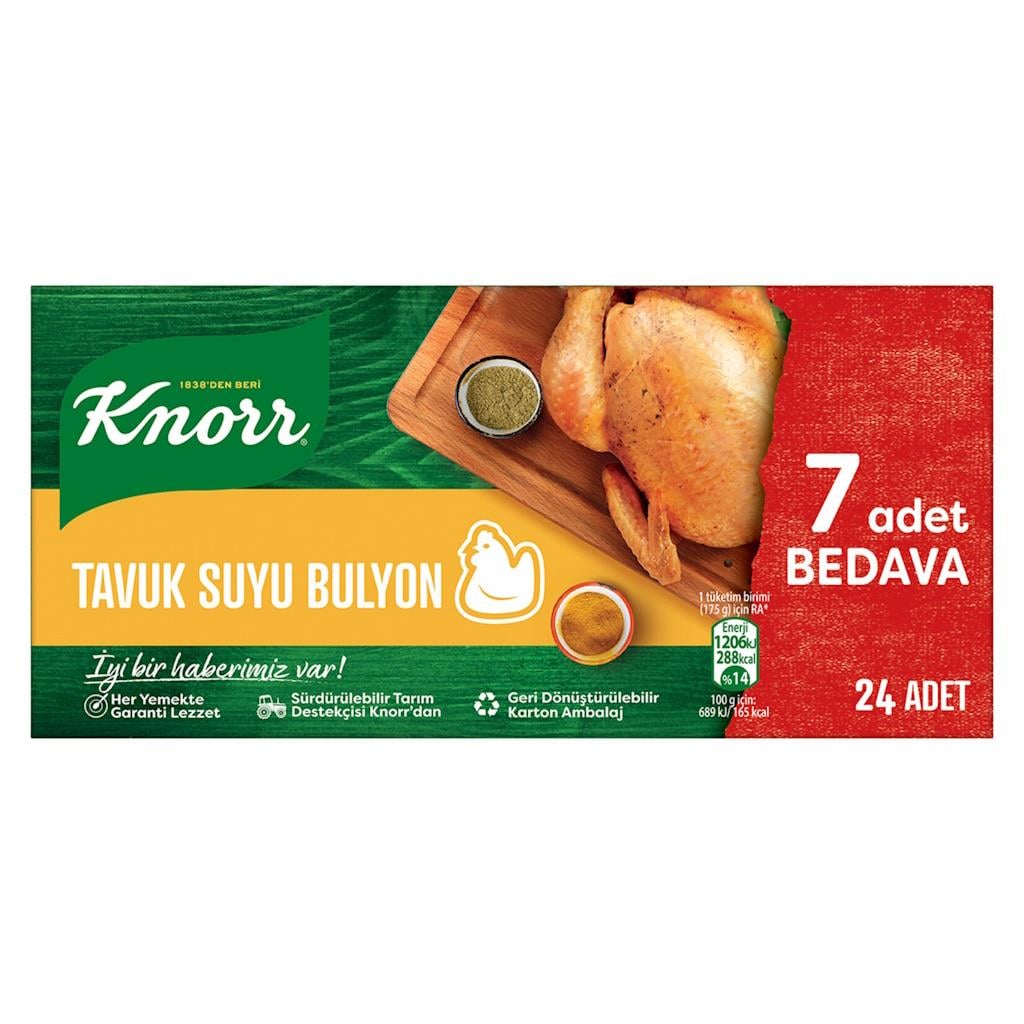 Knorr Tavuk Suyu Bulyon 24'lü Paket 240g