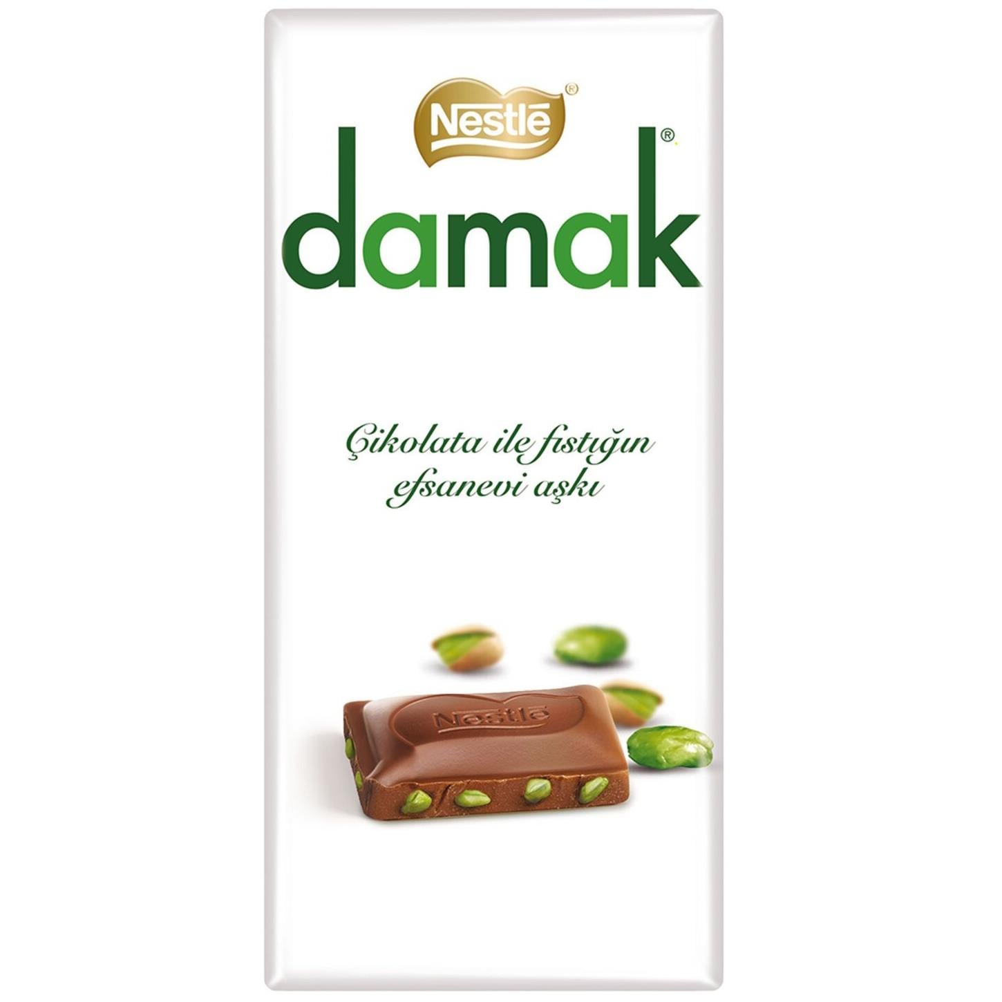Nestle Damak Çikolata 70g Antep Fıstıklı Dikdörtgen