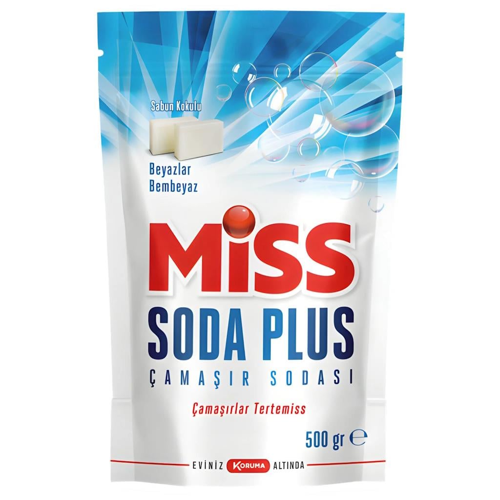Soda Plus Matik 500g Optik Etkili Elde ve Makine Çamaşır Sodası