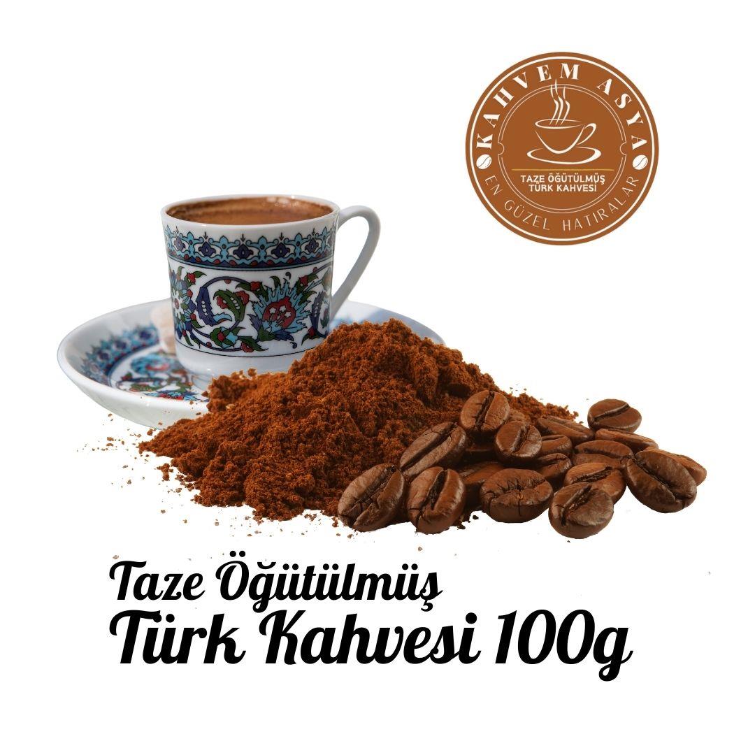 Taze Öğütülmüş Türk Kahvesi 100g Kahvem Asya