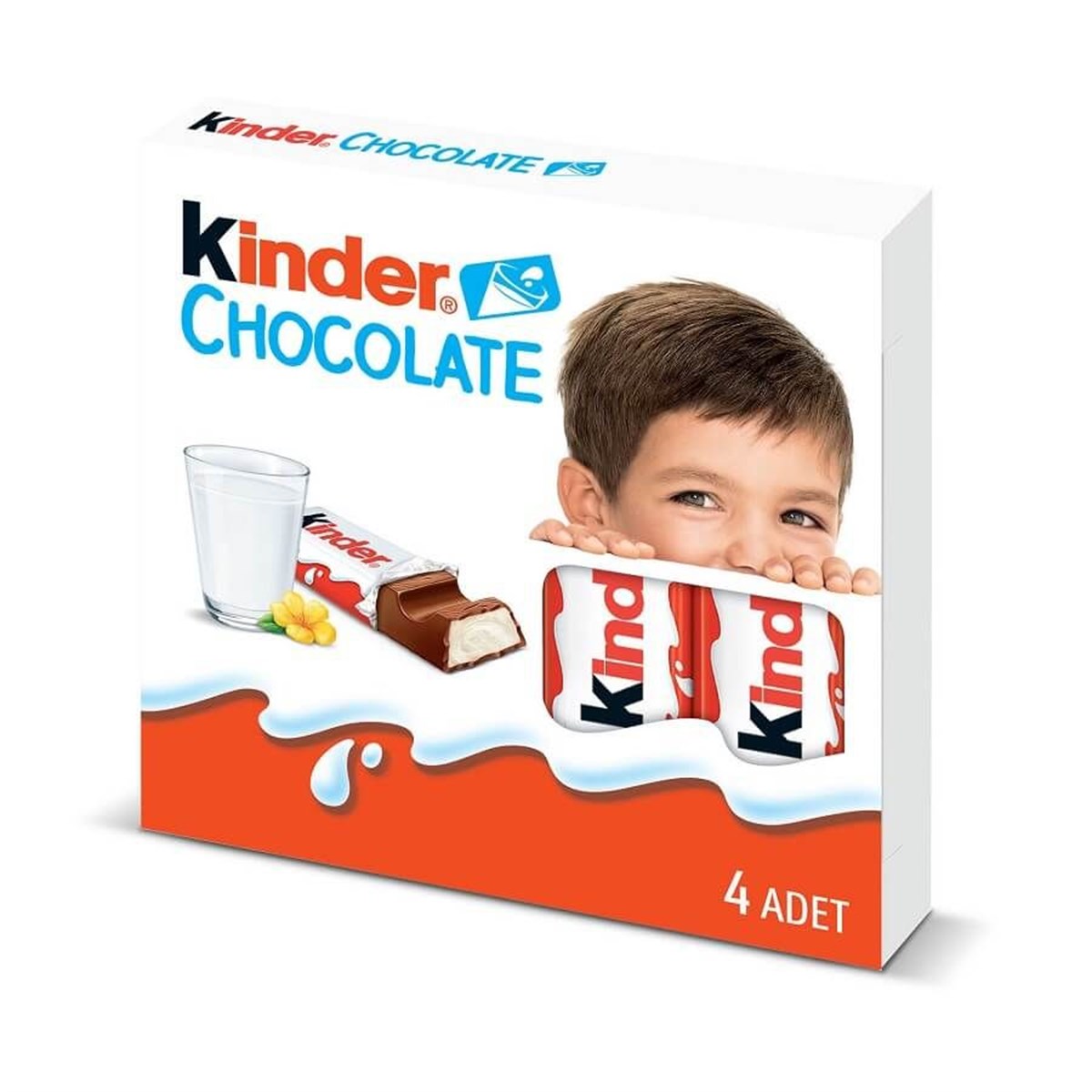 Kinder Chocolate 4 Adet Sütlü Çikolata