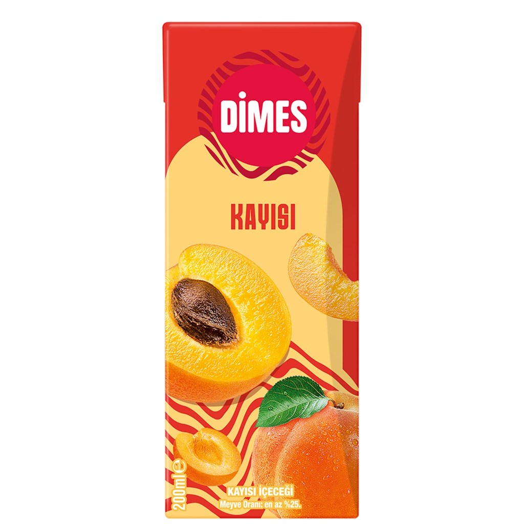 Dimes Kayısı 200ml Meyve Suyu