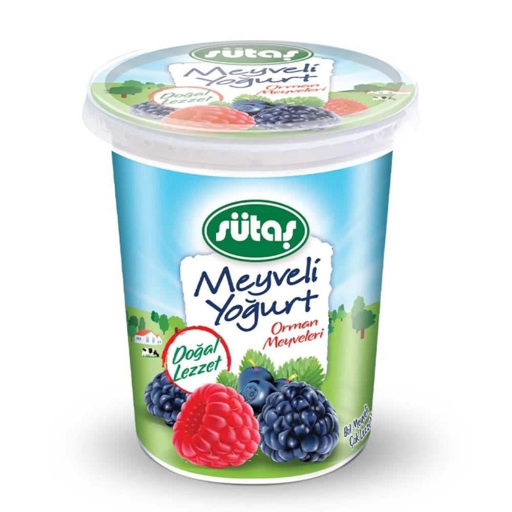 Sütaş Meyveli Yoğurt 500g Orman Meyveli