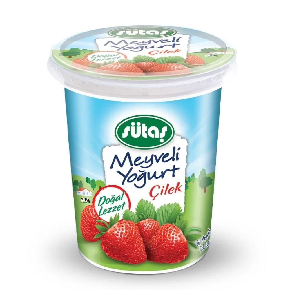 Sütaş Meyveli Yoğurt 500g Çilekli