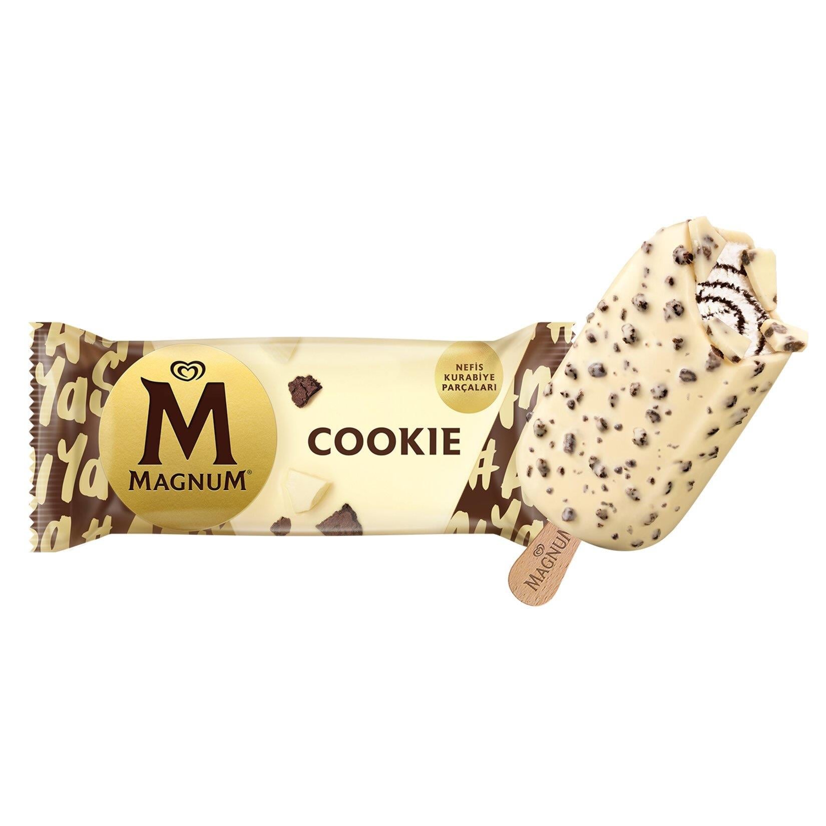 Algida Magnum Cookıe 95 ml Kurabiye Parçalı Dondurma