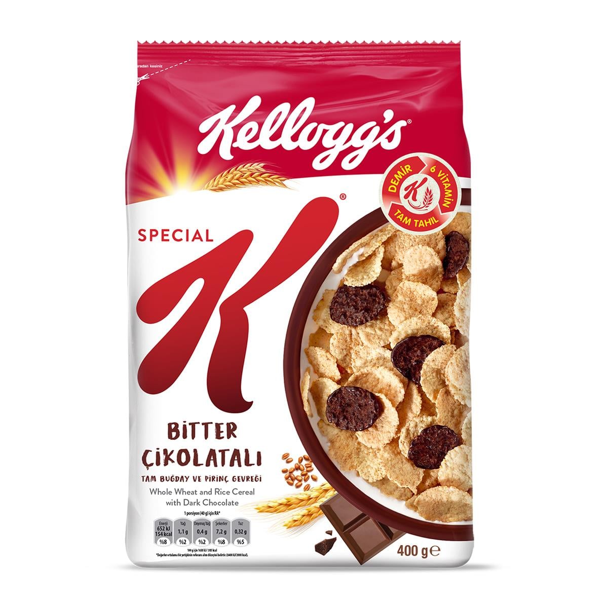 Ülker Kelloggs Special K Bitter Çikolatalı 400gr