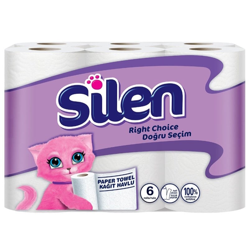 Silen Kağıt Havlu 6 Rulo