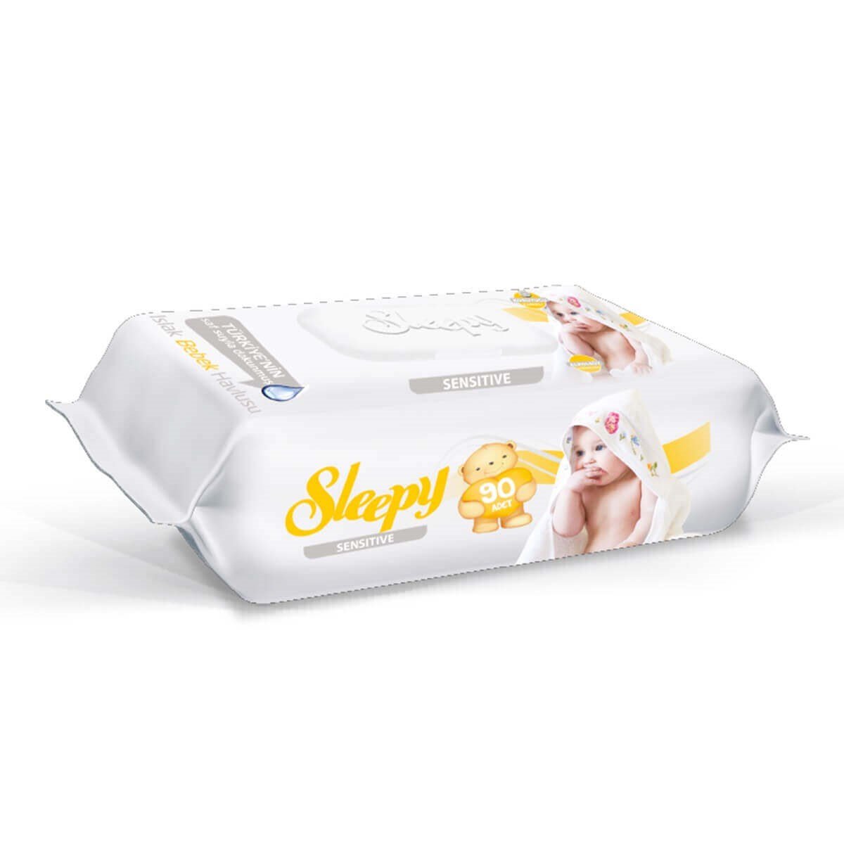 Sleepy Sensitive 90 Yaprak Islak Havlu ( Islak Bebek Havlusu)