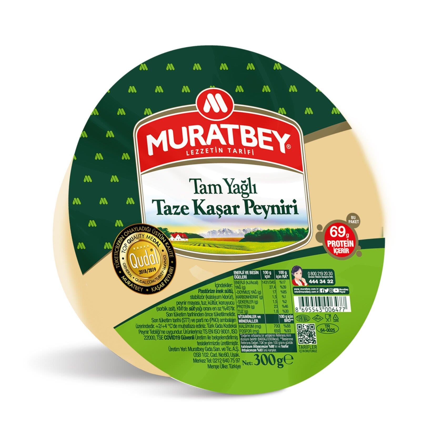 Muratbey Taze Kaşar 300 gr