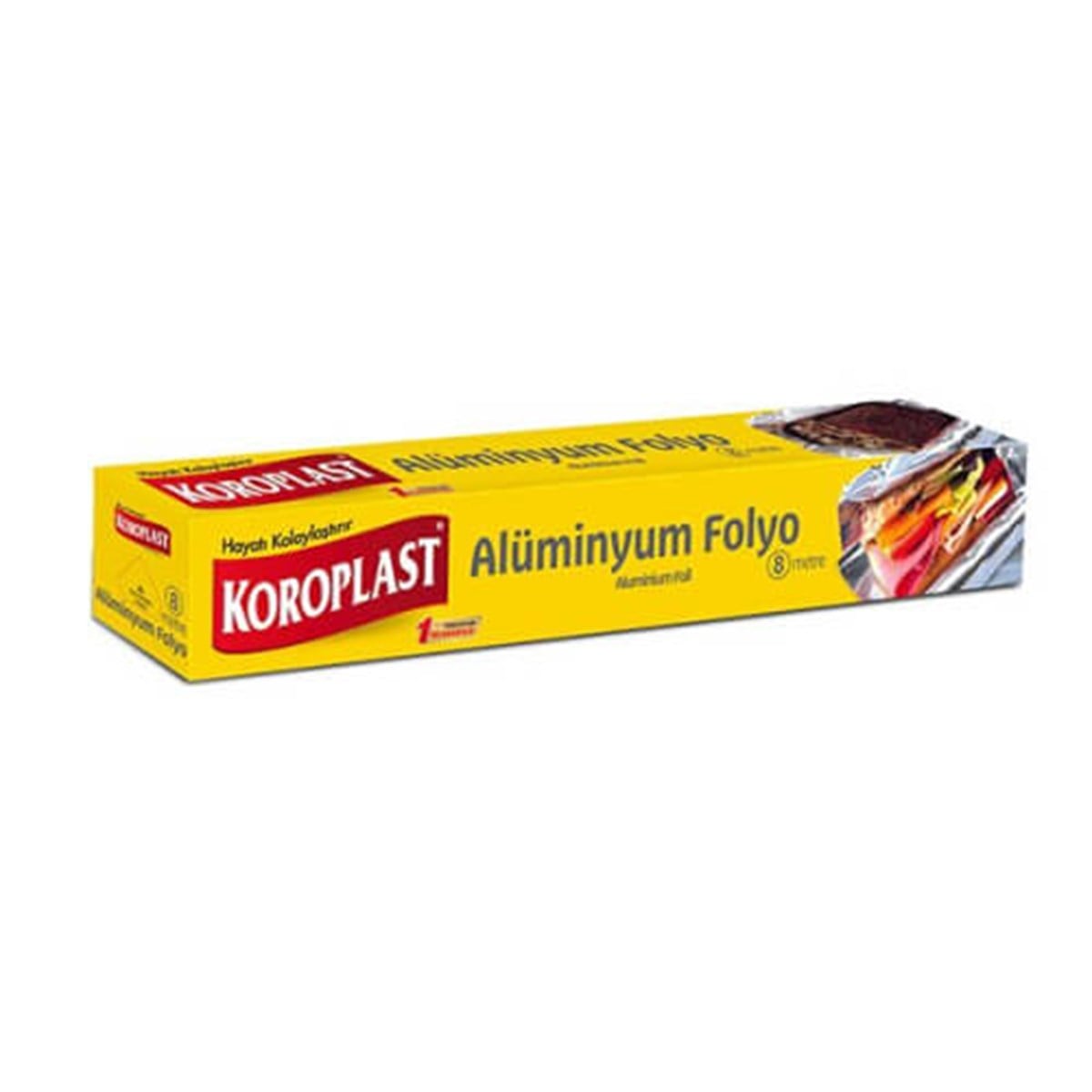 KOROPLAST ALUMINYUM FOLYO 8 MT * 30 CM 1*24