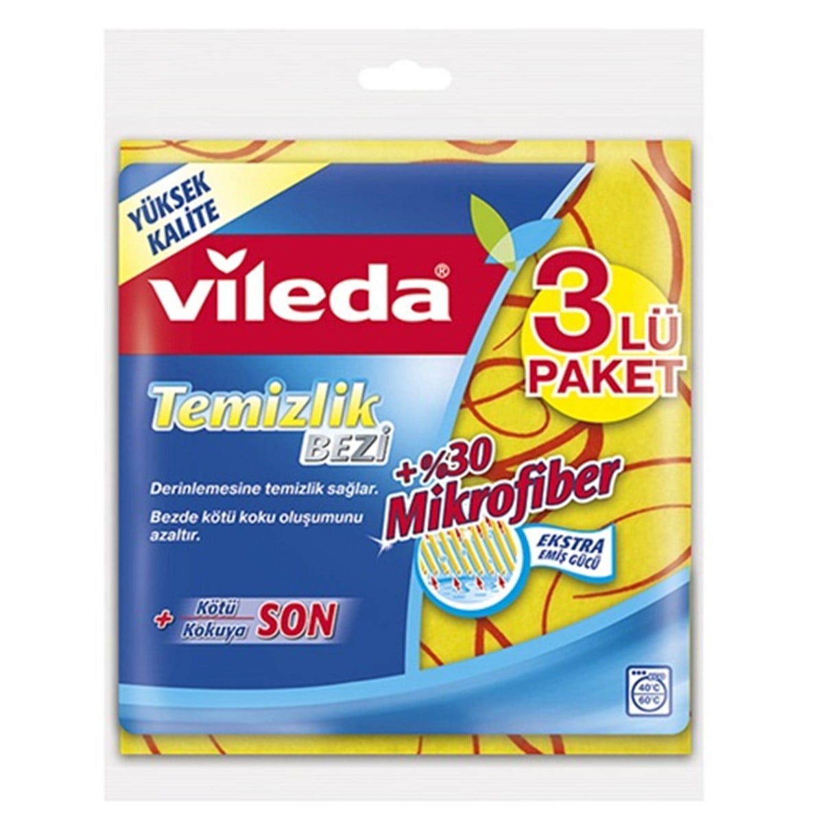 VILEDA TEMIZLIK BEZI 3LU %30 MIKROFIBER