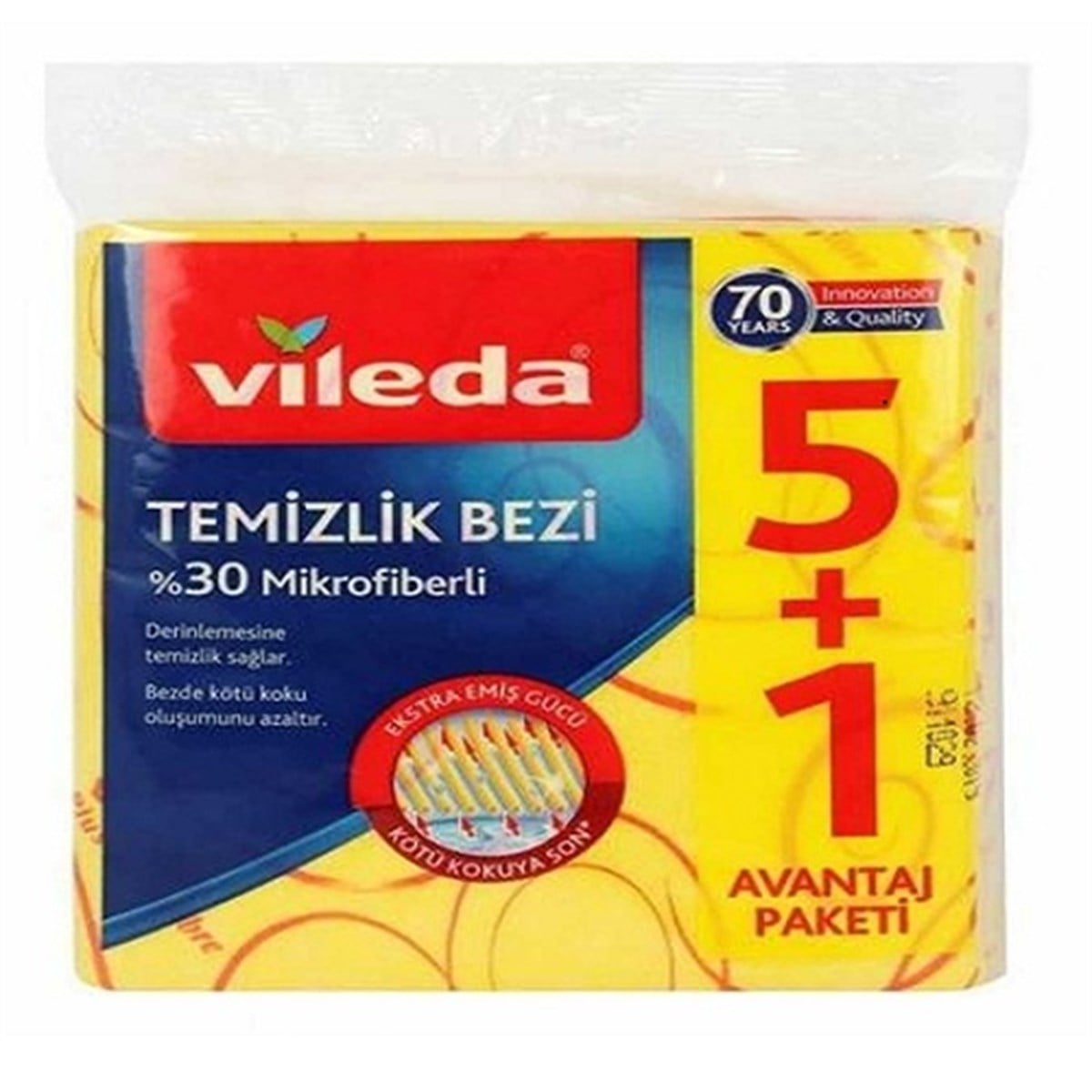 VILEDA TEMIZLIK BEZI 5 LI %30 MIKROFIBER