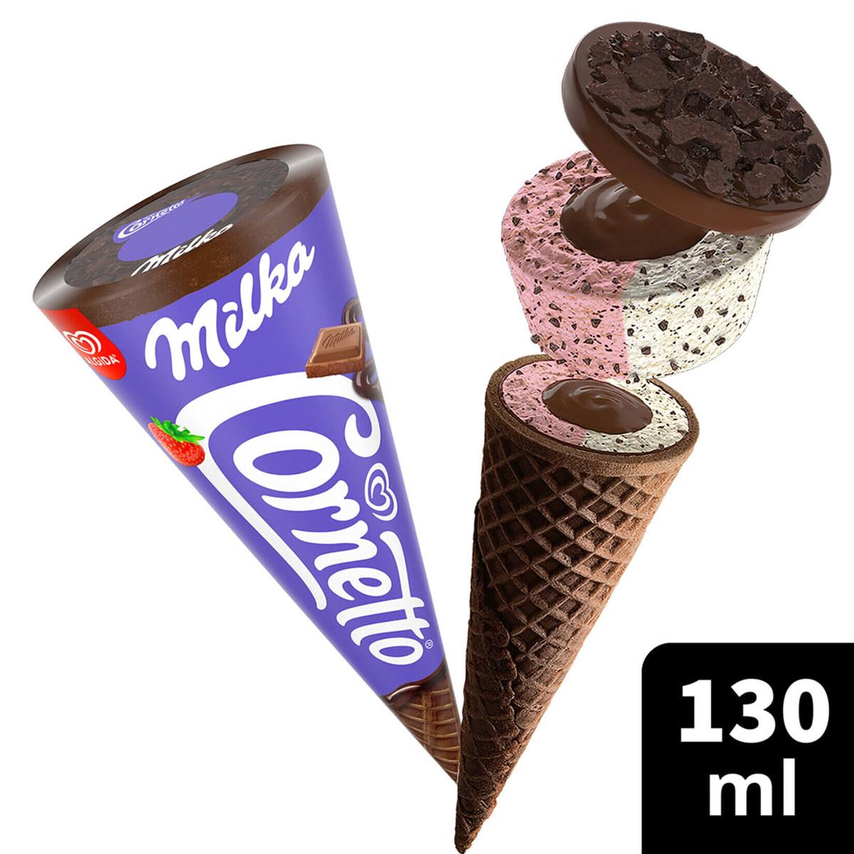 ALGIDA CORNETTO DISC MILKA 24*140 ML