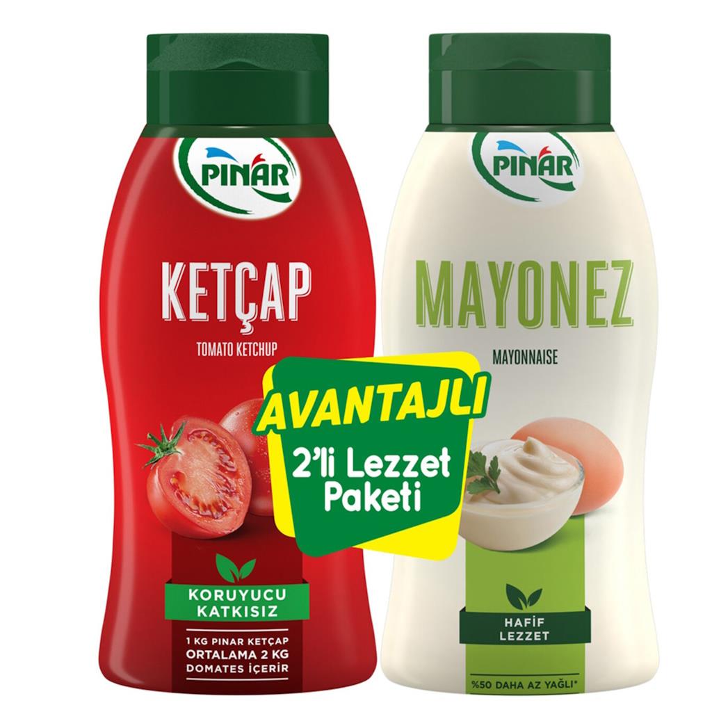 Pınar 2'li Set Ketçap 420g + Mayonez 350g