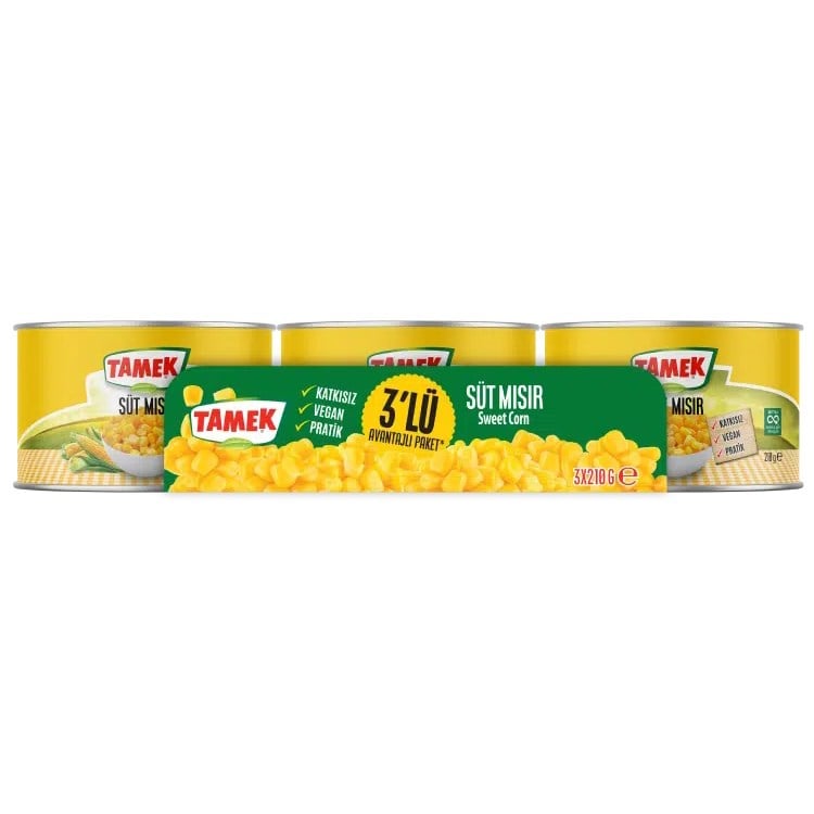 Tamek Süt Mısı 3'lü Paket 3x210g