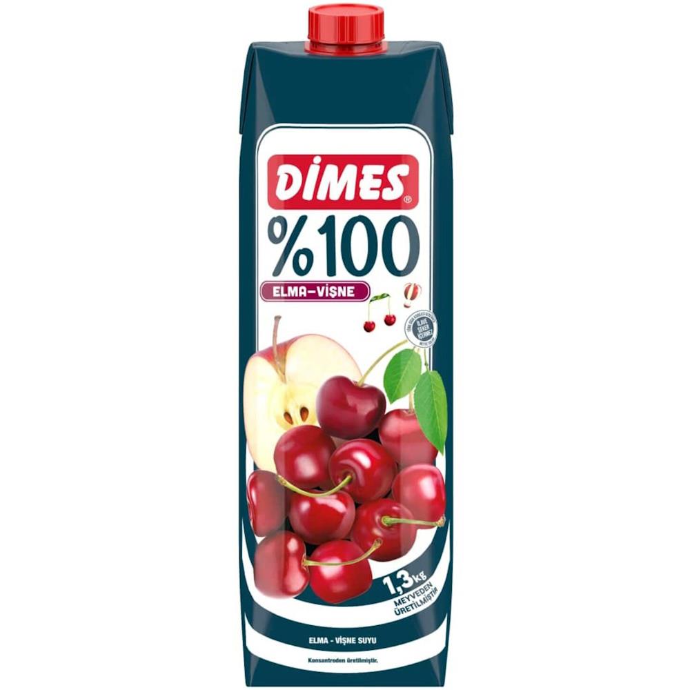 Dimes Meyve Suyu %100 Vişne Elma