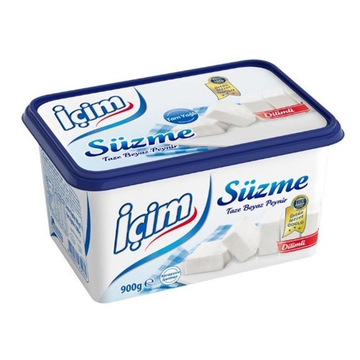 İçim Süzme Taze Beyaz Peynir 900g Dilimli